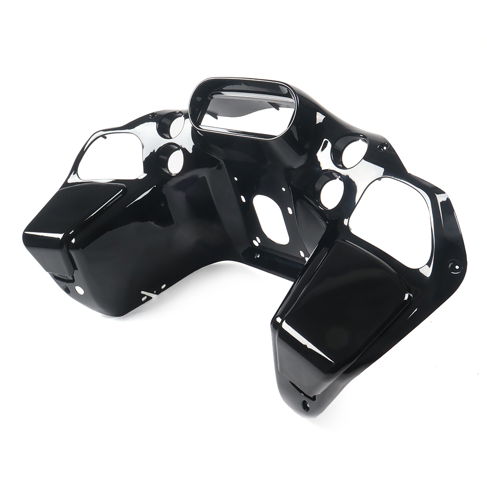 Vivid Black Front Upper Fairing Inner Outer Fairings Fit for Harley Touring Road Glide FLTR 1998-2013
