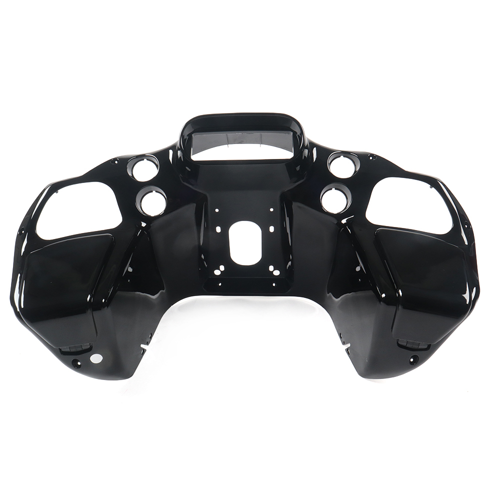 Vivid Black Front Upper Fairing Inner Outer Fairings Fit for Harley Touring Road Glide FLTR 1998-2013