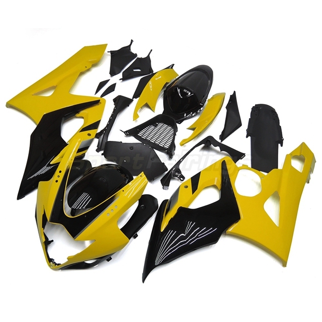 Sportfairings Fairing Kit fit for Suzuki GSXR1000 2005 - 2006 - Yellow Black