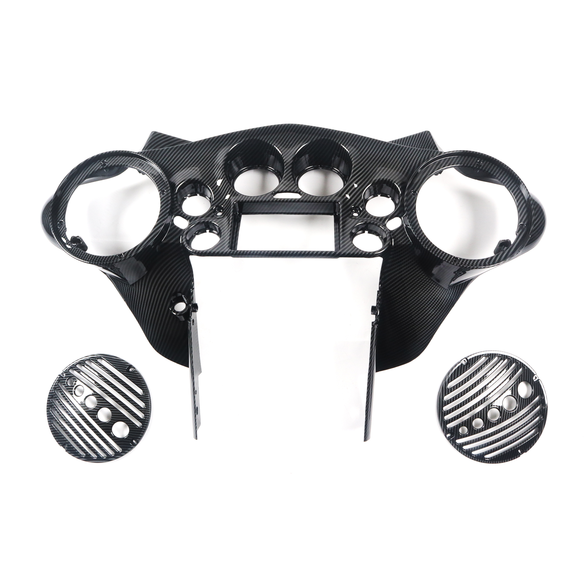 Inner Fairing with 8" Speaker Pods Double DIN Batwing Fairing Fit for Harley Touring 1998-2013