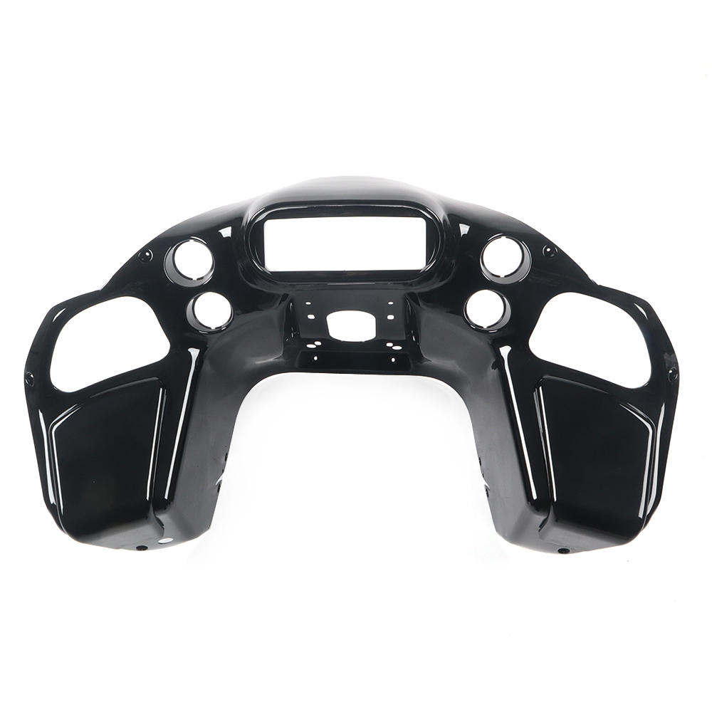 Vivid Black Front Upper Fairing Inner Outer Fairings Fit for Harley Touring Road Glide FLTR 1998-2013