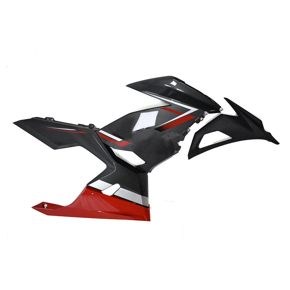ABS Plastic Full Fairings Kit Fit For Kawasaki Ninja 400 NINJA400 2018 - 2023 - Gloss Red Black