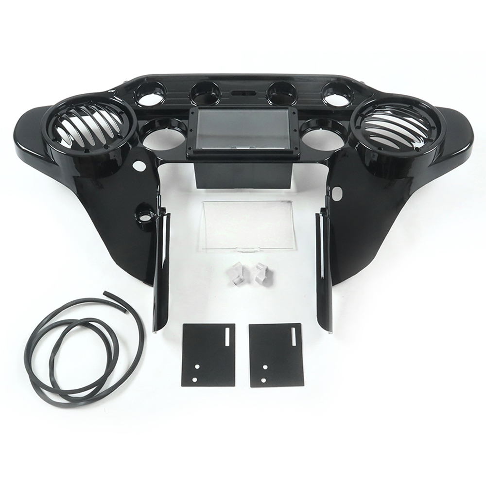 Inner Fairing with Double DIN GPS Stereo Tray for Harley Touring FLH 1996-2013