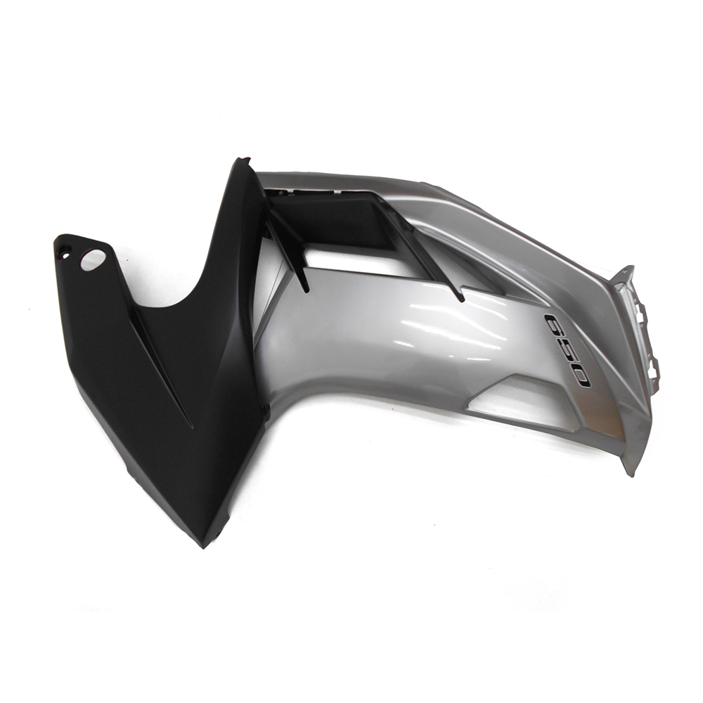 Sportfairings Full Fairing Kit fit for Kawasaki ER-6F Ninja 650 2012 - 2016 - Glossy Silver Black