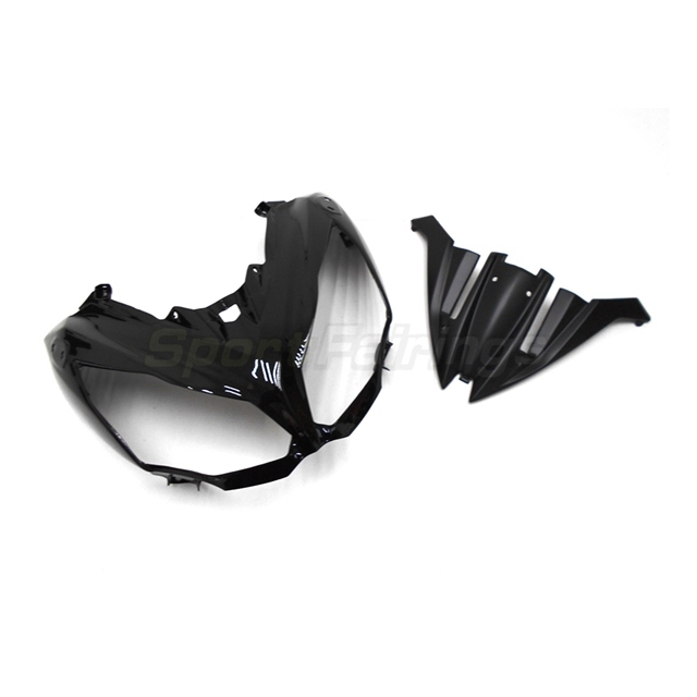 Sportfairings Full Fairing Kit fit for Kawasaki ER-6F Ninja 650 2012 - 2016 - Glossy Green Black