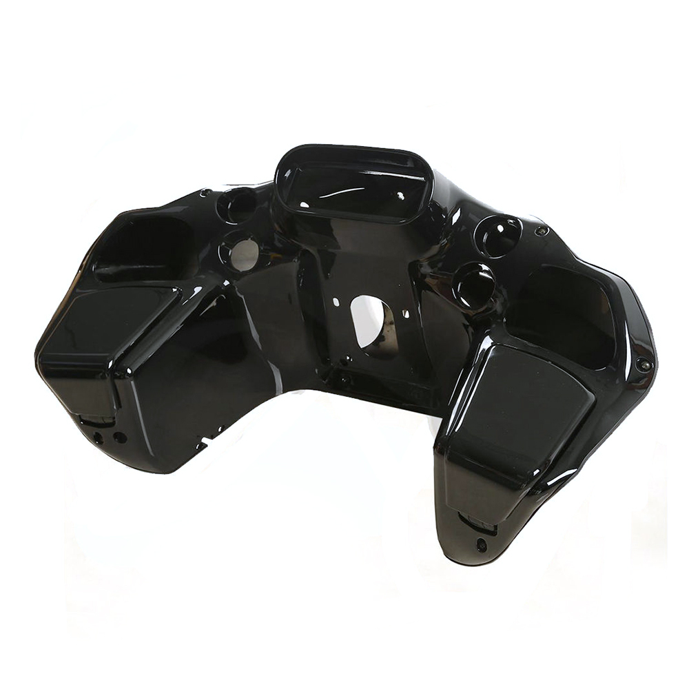Vivid Black Front Upper Fairing Inner Outer Fairings Fit for Harley Touring Road Glide FLTR 1998-2013