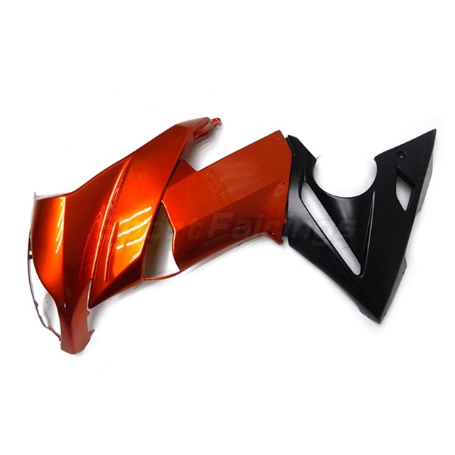 Sportfairings Full Fairing Kit Fit for Kawasaki ER-6F Ninja 650r 2009 - 2011 - Glossy Orange Black
