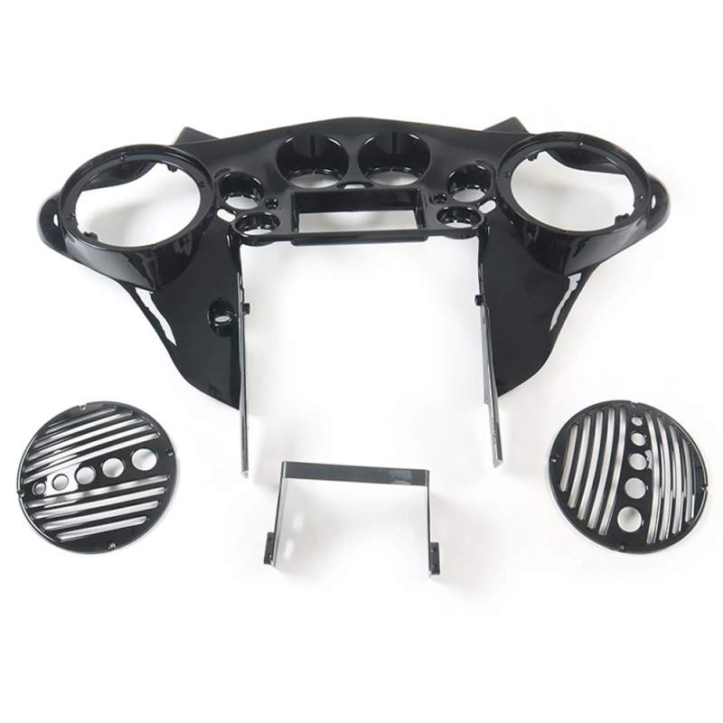 Inner Fairing with 8" Speaker Pods Double DIN Batwing Fairing Fit for Harley Touring 1998-2013