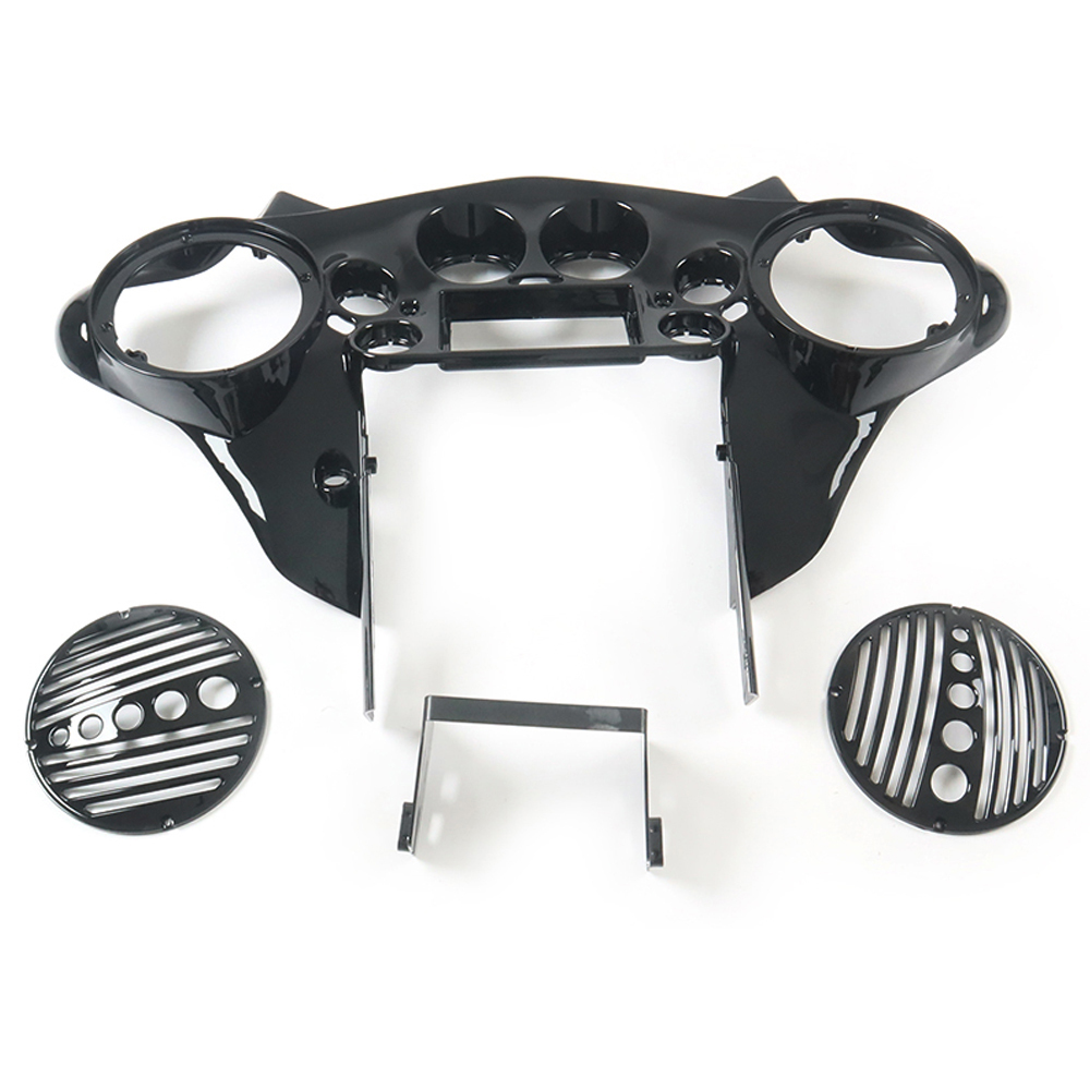 Inner Fairing with 8" Speaker Pods Double DIN Batwing Fairing Fit for Harley Touring 1998-2013