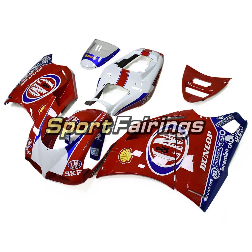Sportbike Fairing Kit Fit For Ducati 996/748/916/998 Monoposto 1996 - 2002 - Red White Blue