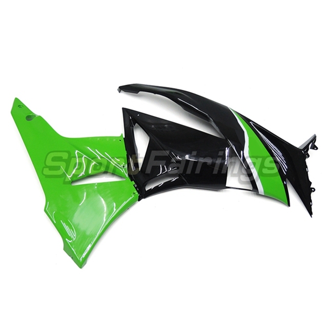 Sportfairings Fairing Kit fit for Kawasaki Ninja ZX6R 2009 - 2012 - Green Black