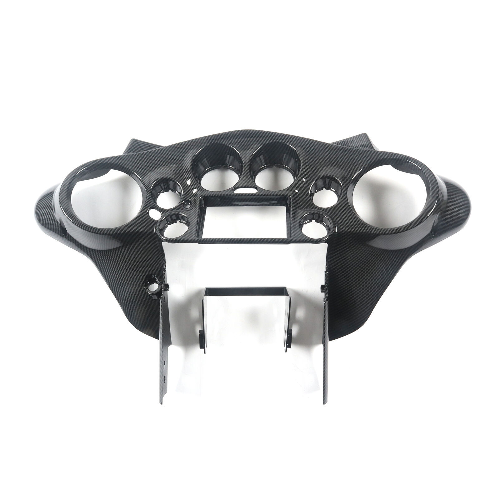 Carbon Effect Double DIN Inner Fairing Kit for Harley 1998-2013 Street Glide Ultra Classic