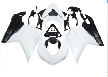 Fairing Kit Fit For Ducati 1098/1198/848 2007 - 2012 - White Black