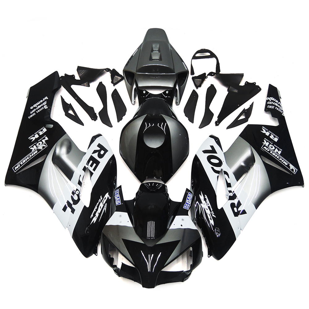 Fairing Kit Fit For Honda CBR1000RR 2004 - 2005 - Repsol Black Silver White