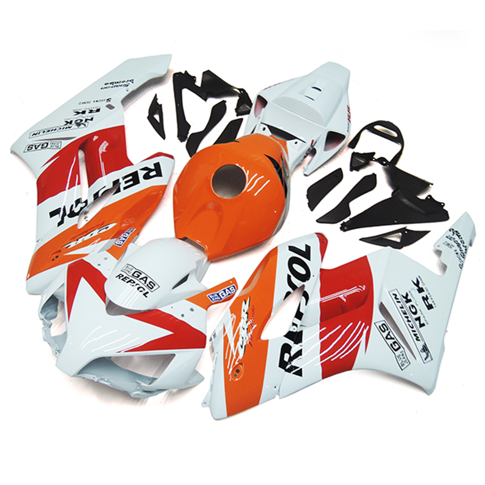 Fairing Kit Fit For Honda CBR1000RR 2004 - 2005 - White Orange Red