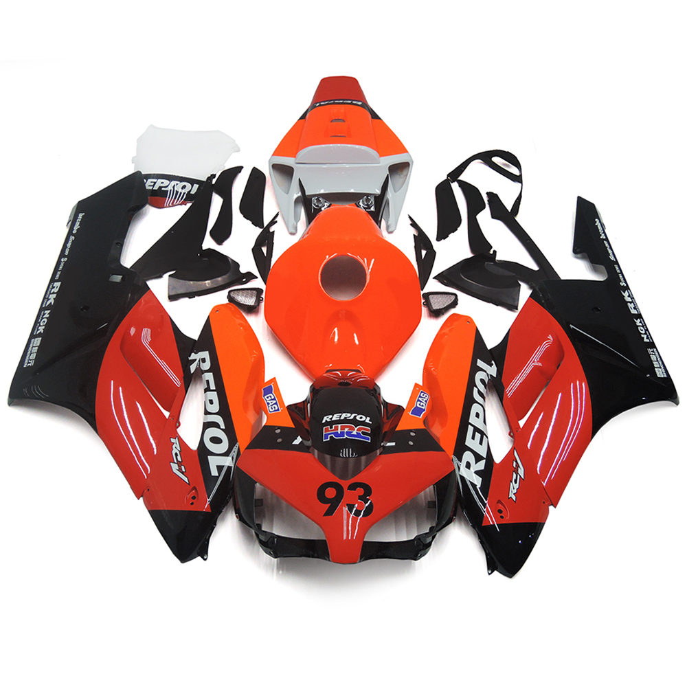 Fairing Kit Fit For Honda CBR1000RR 2004 - 2005 - Dark Red Orange Black