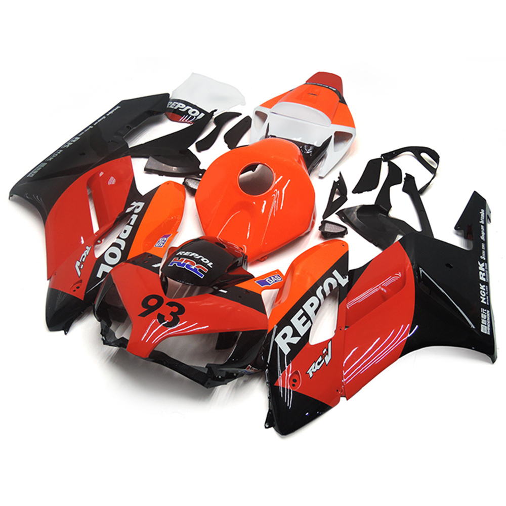 Fairing Kit Fit For Honda CBR1000RR 2004 - 2005 - Dark Red Orange Black