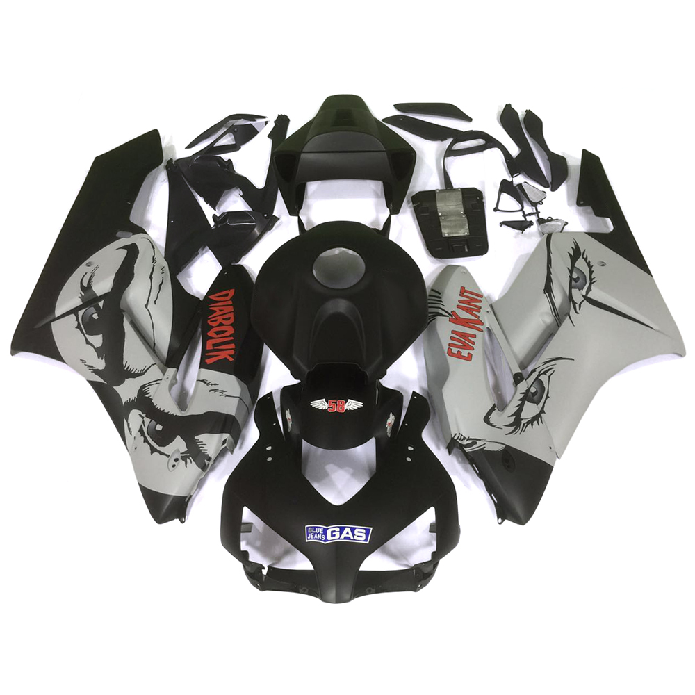Fairing Kit Fit For Honda CBR1000RR 2004 - 2005 - Black Grey