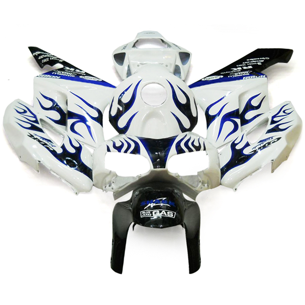 Fairing Kit Fit For Honda CBR1000RR 2004 - 2005 - White Black Blue Flames