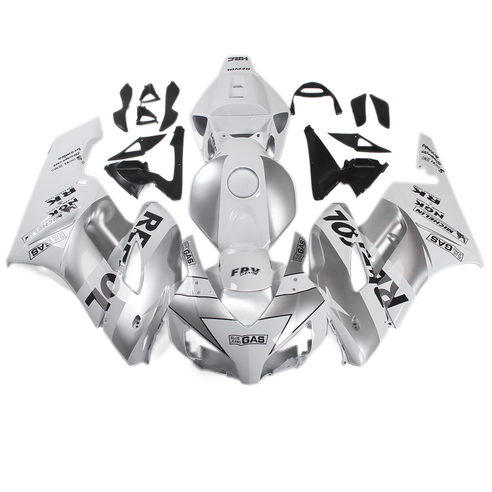 Fairing Kit Fit For Honda CBR1000RR 2004 - 2005 - White Silver