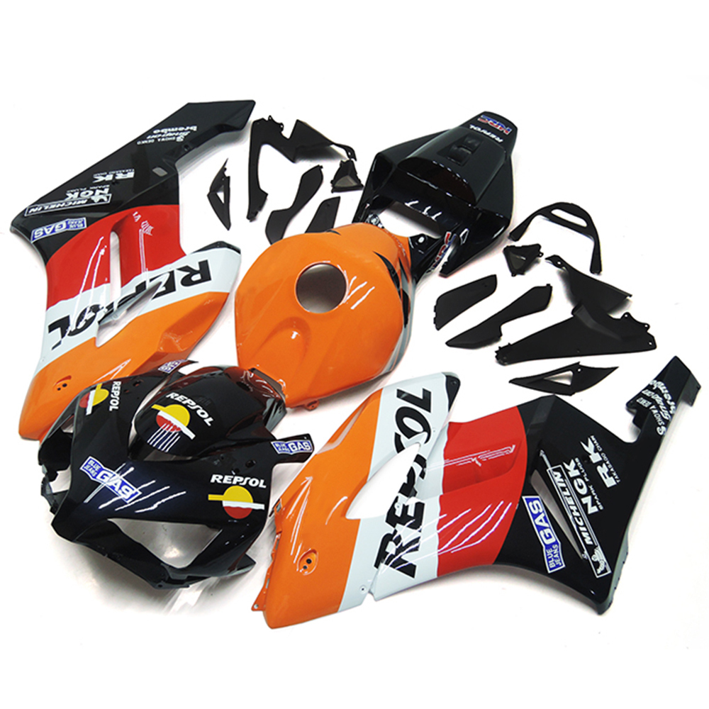 Fairing Kit Fit For Honda CBR1000RR 2004 - 2005 - Black Orange Red
