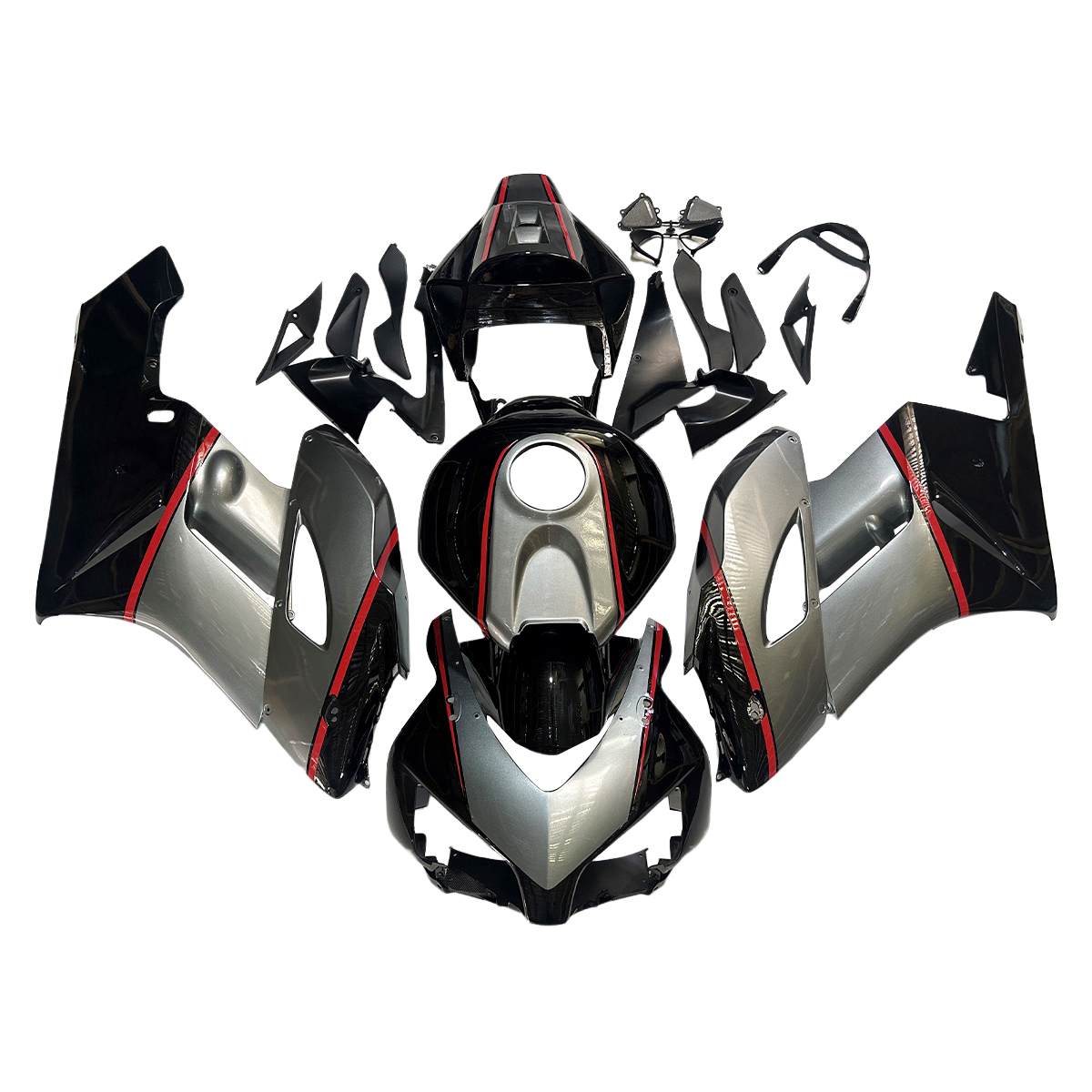 Fairing Kit Fit For Honda CBR1000RR 2004 - 2005 - Gray Black