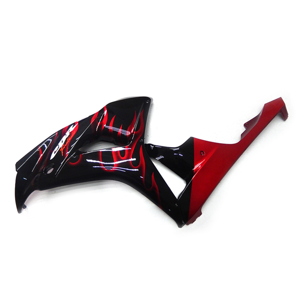 Fairing Kit Fit For Honda CBR1000RR 2006 - 2007 - Black Red Flame