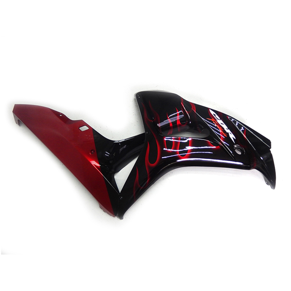 Fairing Kit Fit For Honda CBR1000RR 2006 - 2007 - Black Red Flame