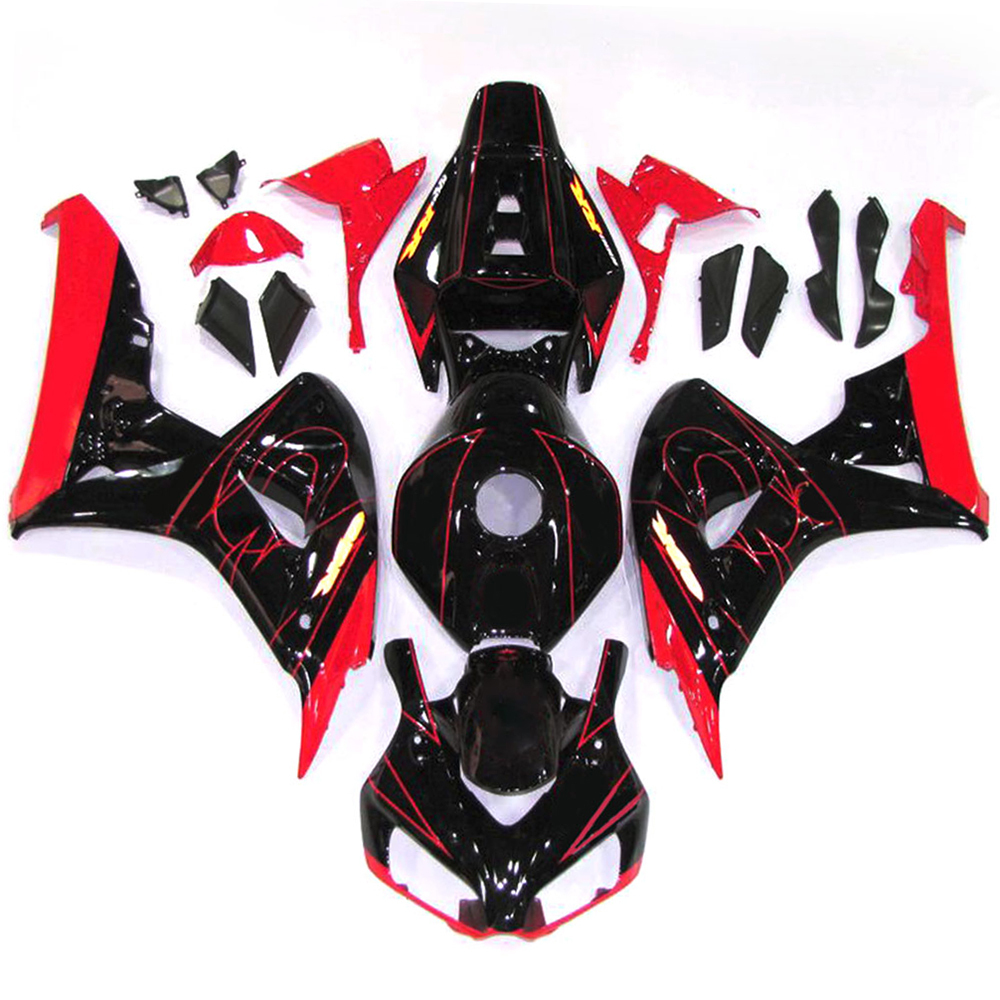 Fairing Kit Fit For Honda CBR1000RR 2006 - 2007 - Black Red