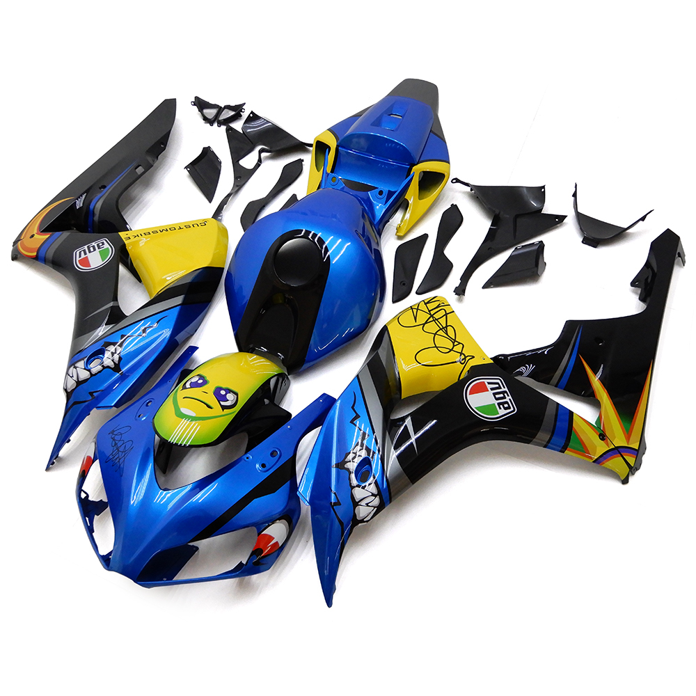 Fairing Kit Fit For Honda CBR1000RR 2006 - 2007 - Shark Blue Yellow Black