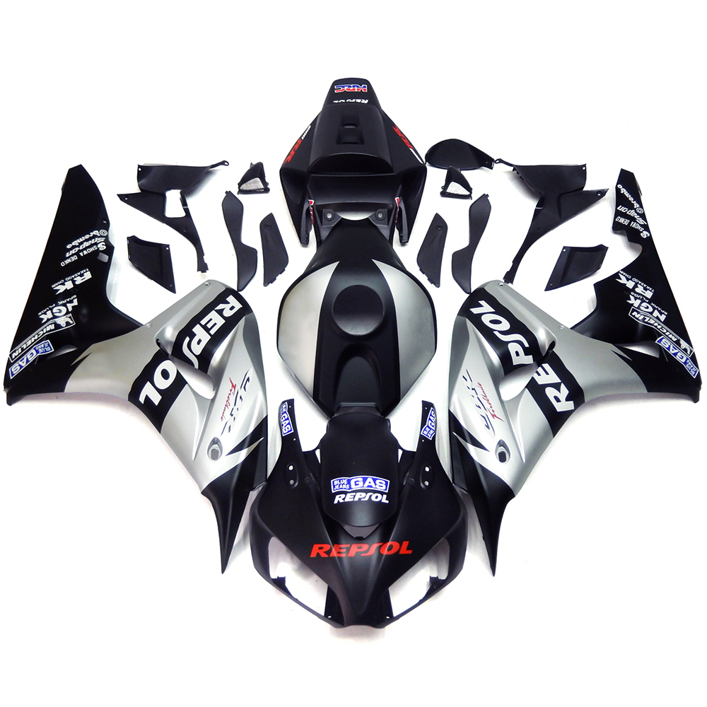 Fairing Kit Fit For Honda CBR1000RR 2006 - 2007 - Black Silver