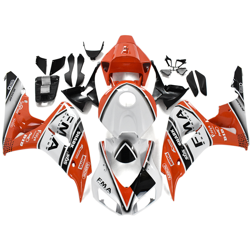Fairing Kit Fit For Honda CBR1000RR 2006 - 2007 - Orange White Black