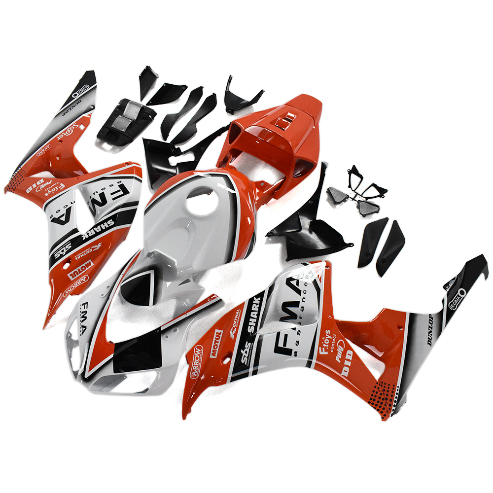 Fairing Kit Fit For Honda CBR1000RR 2006 - 2007 - Orange White Black