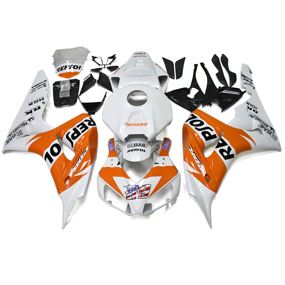 Fairing Kit Fit For Honda CBR1000RR 2006 - 2007 - White Orange
