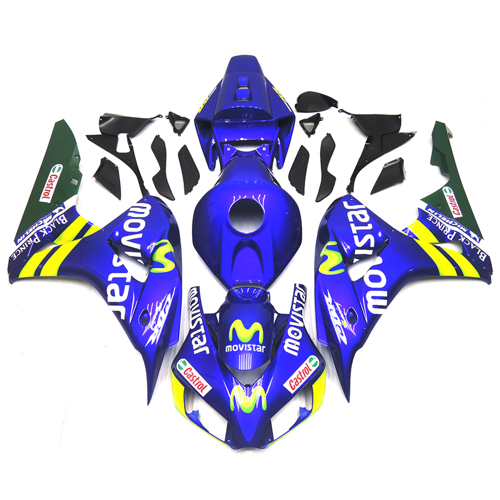 Fairing Kit Fit For Honda CBR1000RR 2006 - 2007 - Blue Yellow Green