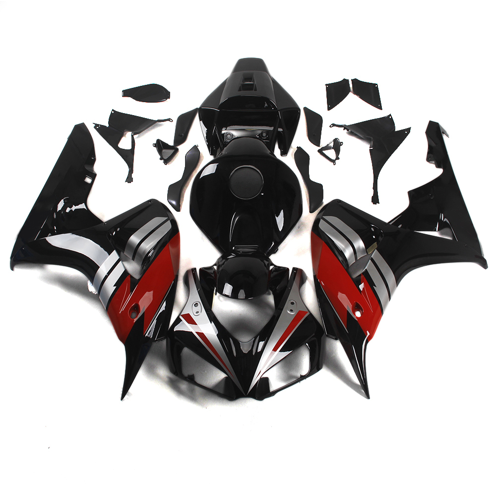Fairing Kit Fit For Honda CBR1000RR 2006 - 2007 - Black Silver Dark Red