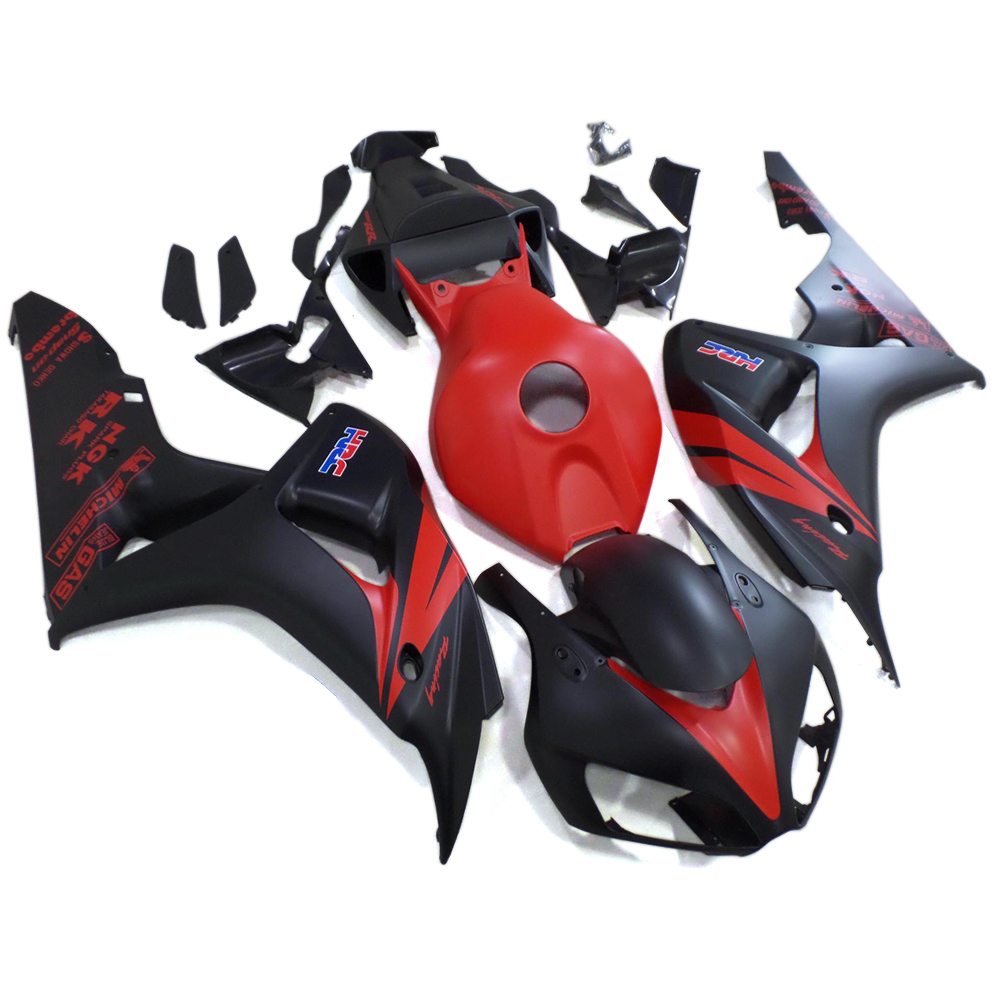 Fairing Kit Fit For Honda CBR1000RR 2006 - 2007 - Black Matte Red