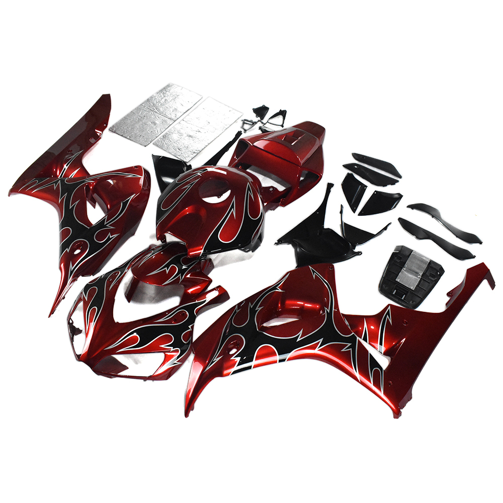 Fairing Kit Fit For Honda CBR1000RR 2006 - 2007 - Dark Red Black