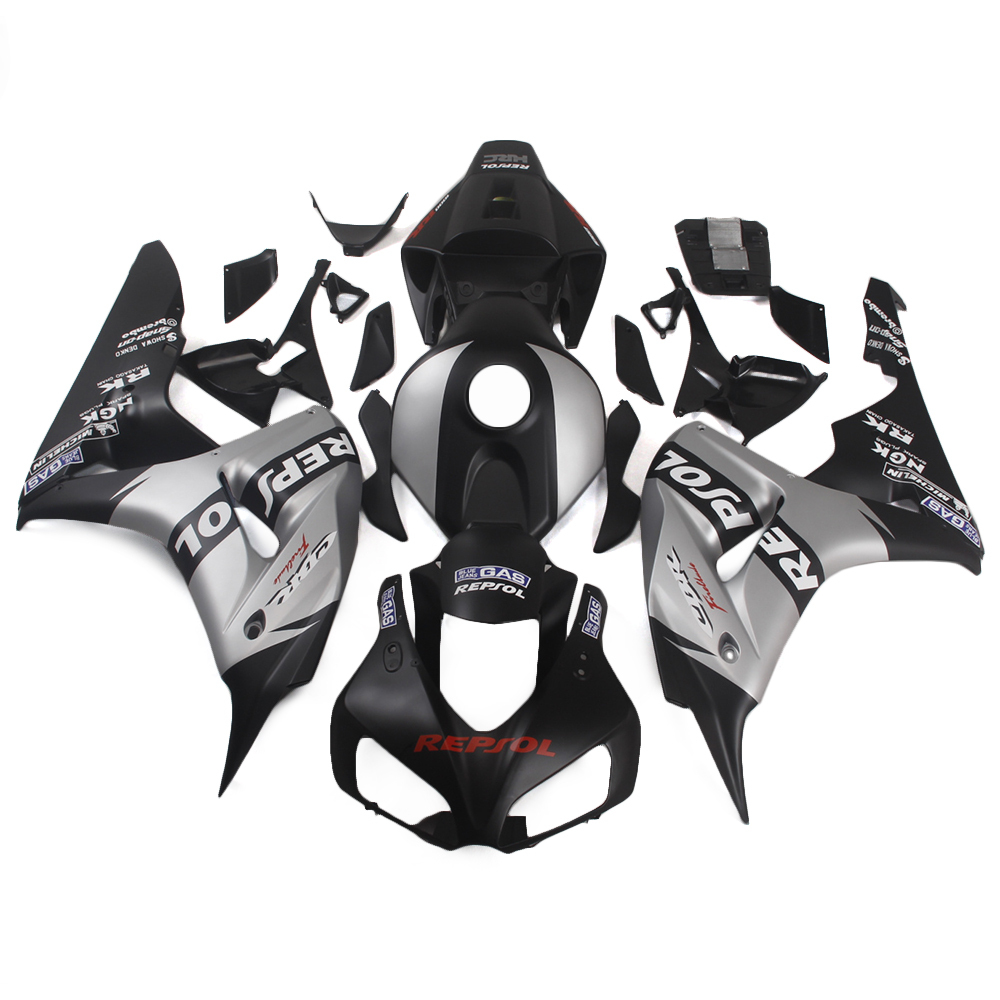 Fairing Kit Fit For Honda CBR1000RR 2006 - 2007 - Matte Black Silver