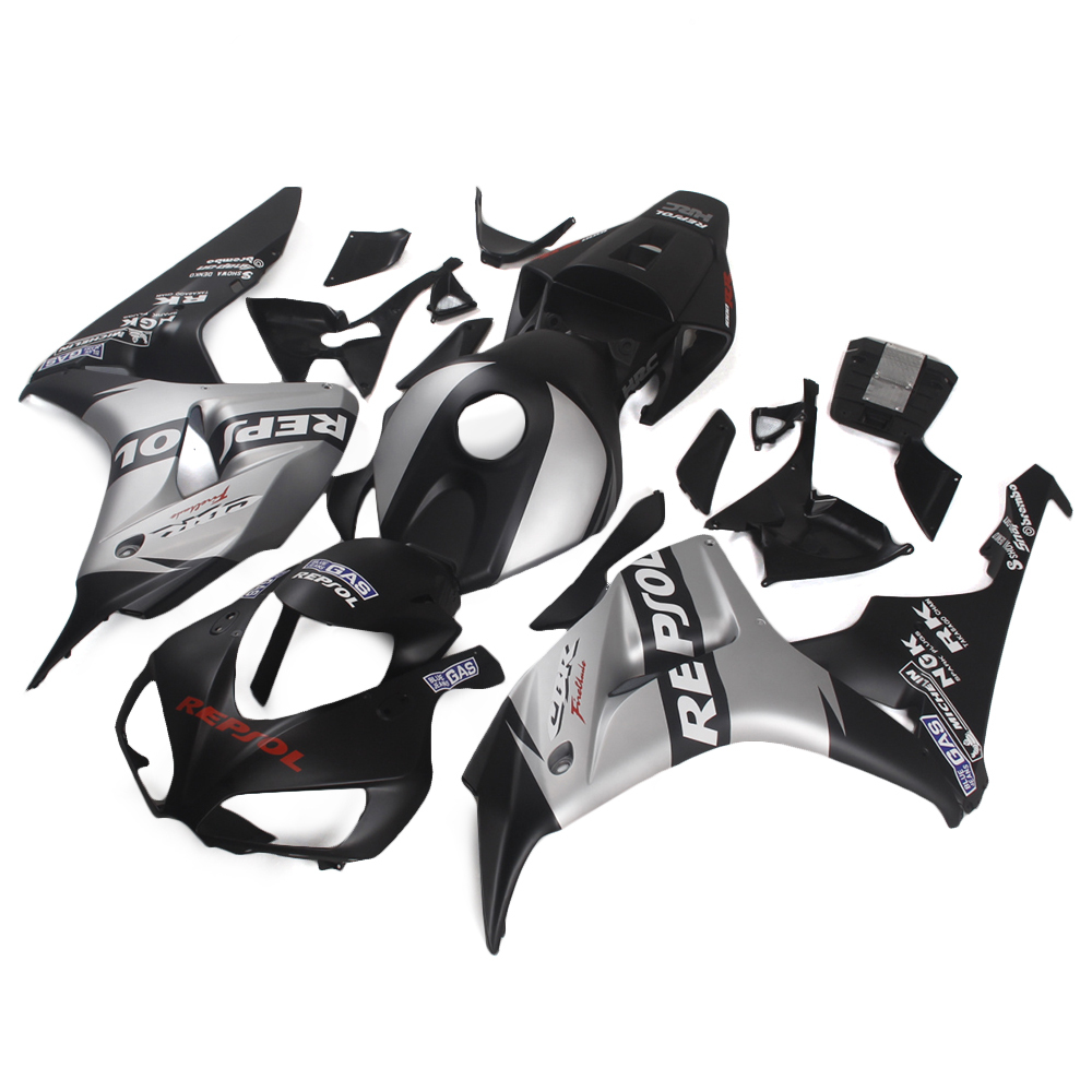 Fairing Kit Fit For Honda CBR1000RR 2006 - 2007 - Matte Black Silver
