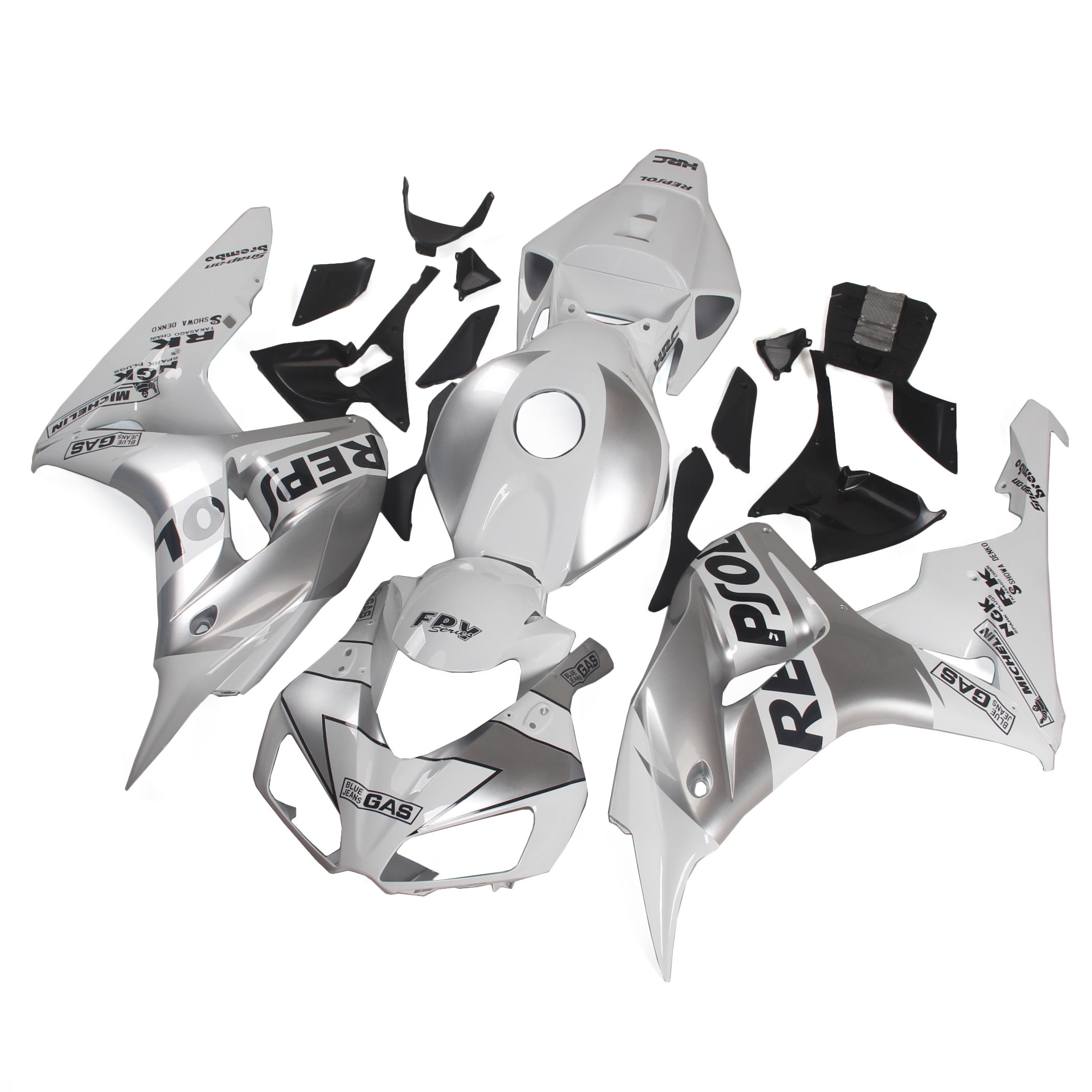 Fairing Kit Fit For Honda CBR1000RR 2006 - 2007 - White Silver