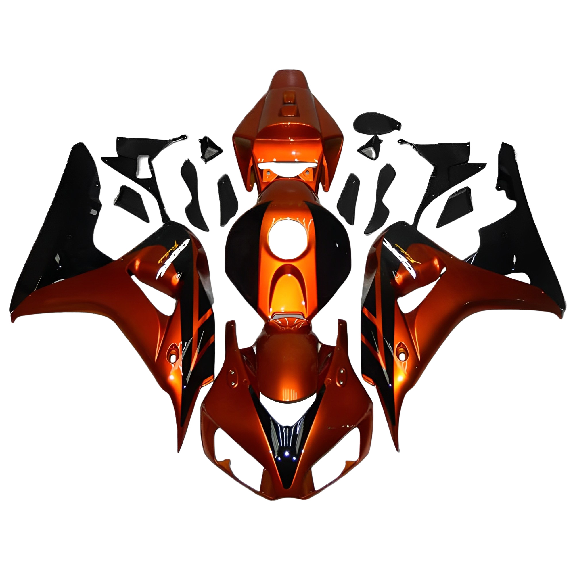Fairing Kit Fit For Honda CBR1000RR 2006 - 2007 - Dark Orange Black