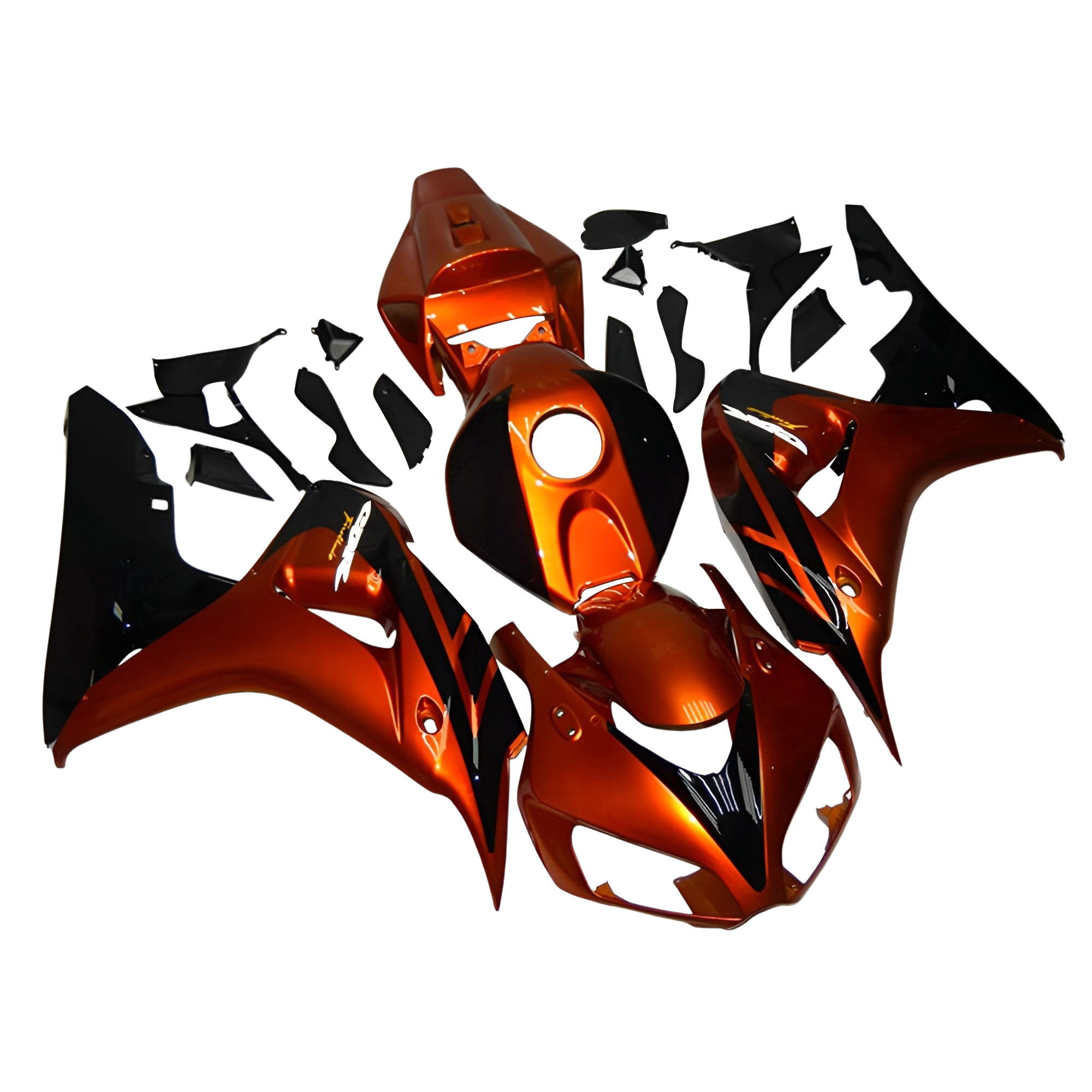 Fairing Kit Fit For Honda CBR1000RR 2006 - 2007 - Dark Orange Black