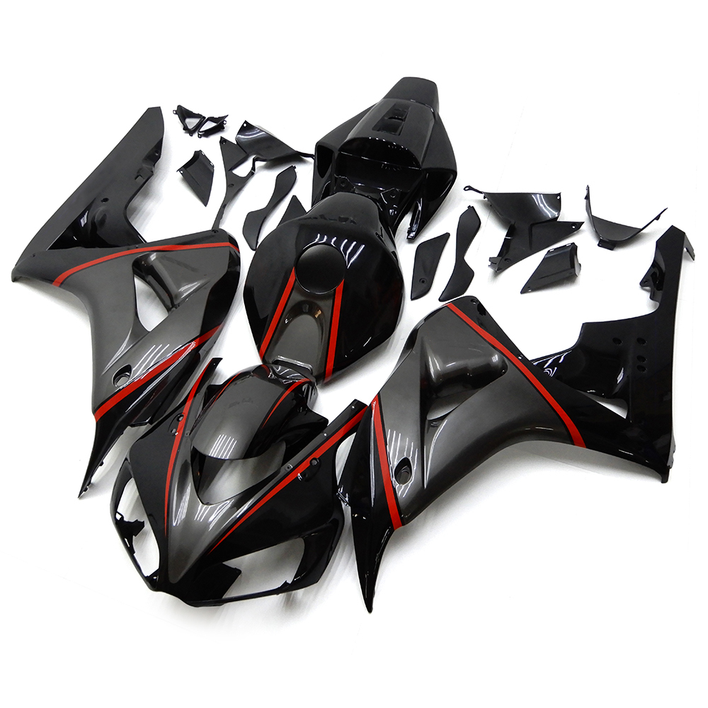 Fairing Kit Fit For Honda CBR1000RR 2006 - 2007 - Black Grey Red