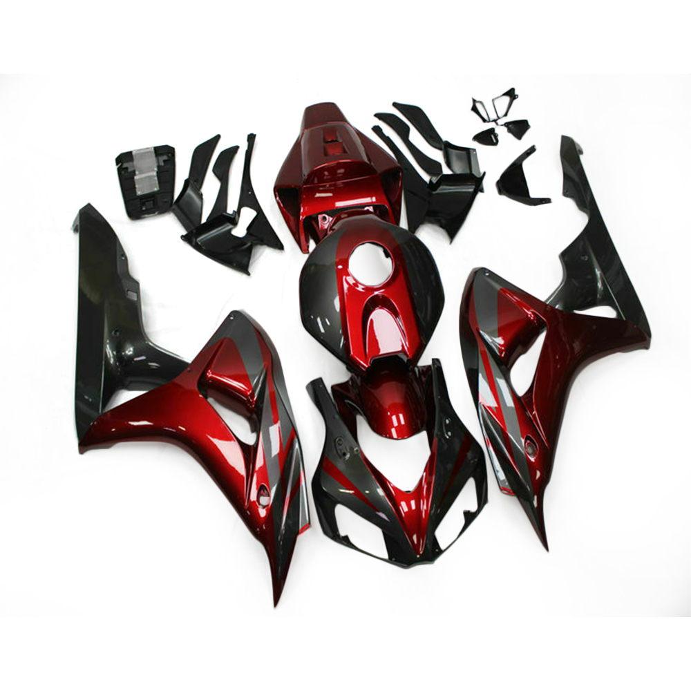Fairing Kit Fit For Honda CBR1000RR 2006 - 2007 - Dark Red Black Deep Grey