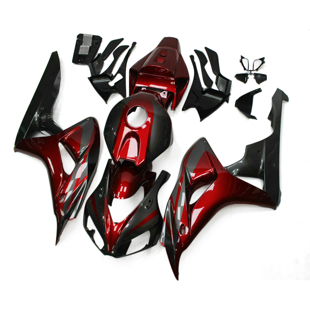Fairing Kit Fit For Honda CBR1000RR 2006 - 2007 - Dark Red Black Deep Grey