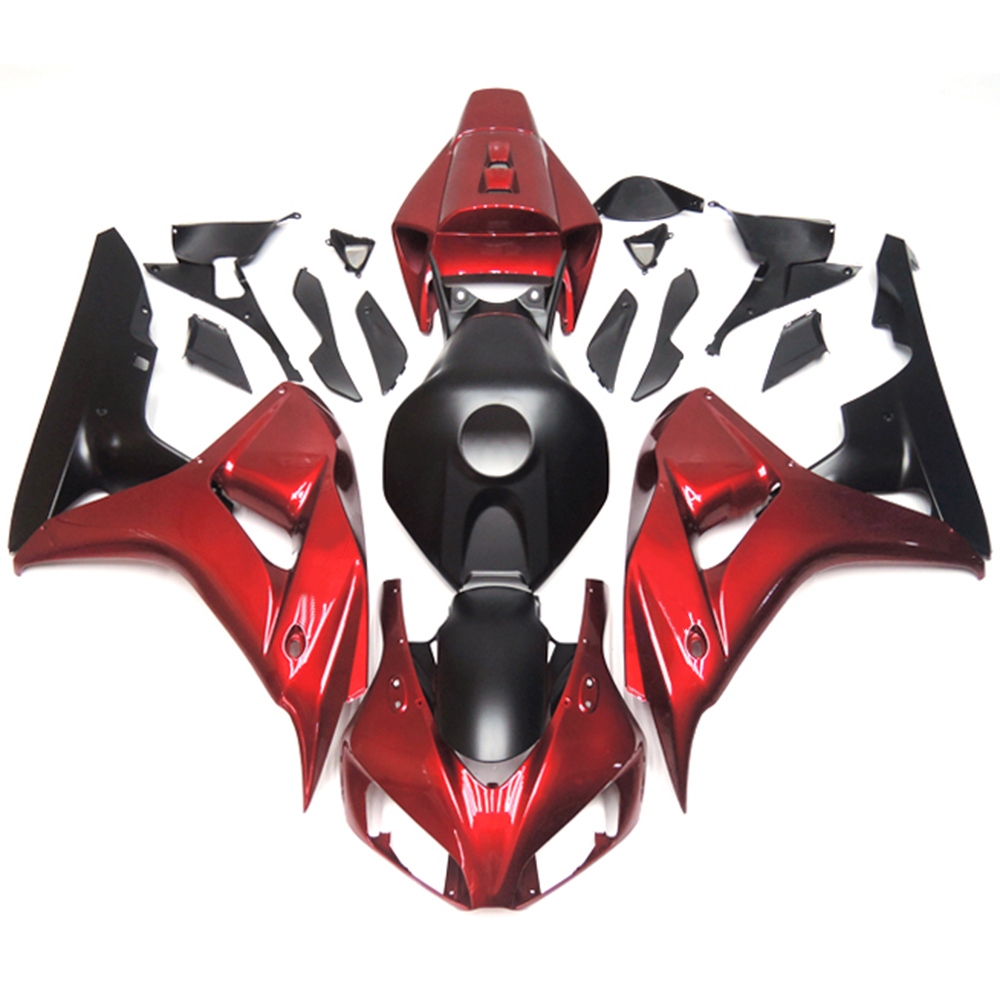 Fairing Kit Fit For Honda CBR1000RR 2006 - 2007 - Black Pearl Dark Red