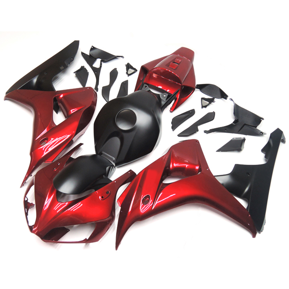 Fairing Kit Fit For Honda CBR1000RR 2006 - 2007 - Black Pearl Dark Red