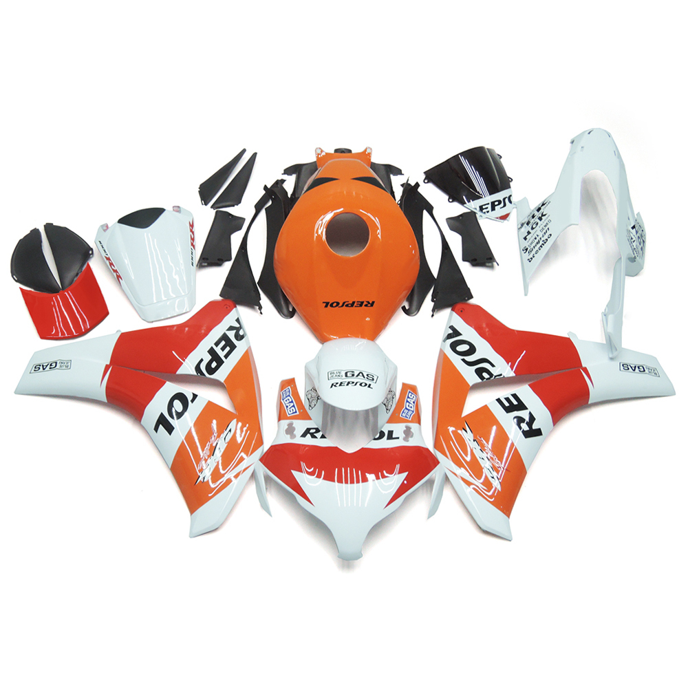 Fairing Kit Fit For Honda CBR1000RR 2008 2009 2010 2011 - White Orange Red