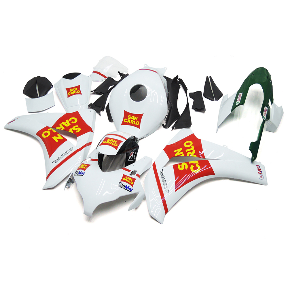 Fairing Kit Fit For Honda CBR1000RR 2008 2009 2010 2011 - White Red Green